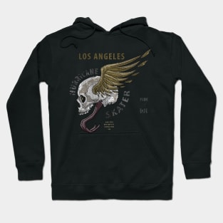 flying zombie skull Hoodie